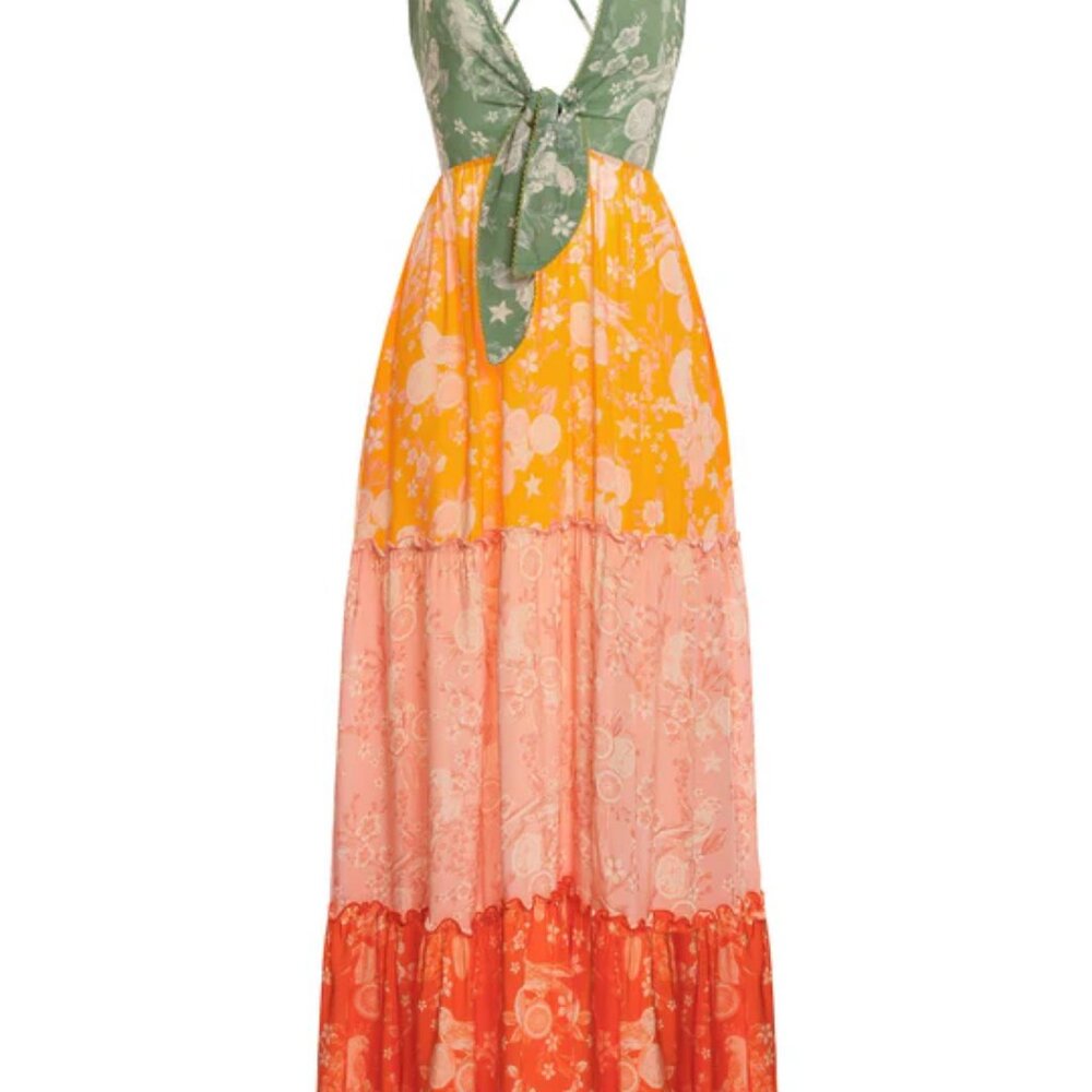 NWT Agua Bendita Fairy Maxi Dress Small - Picture 2 of 3